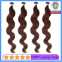 20 Inch Brown Color Nail Tip Pre Bonded Hair Extension